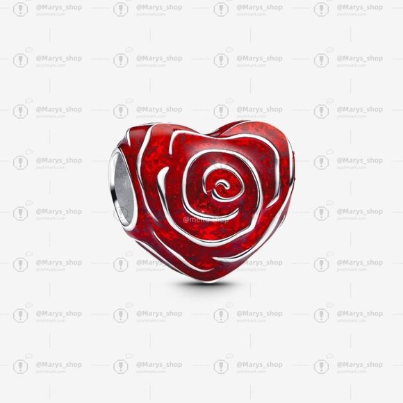 Pandora Rose Heart Charm|Pendant - Picture 1 of 2